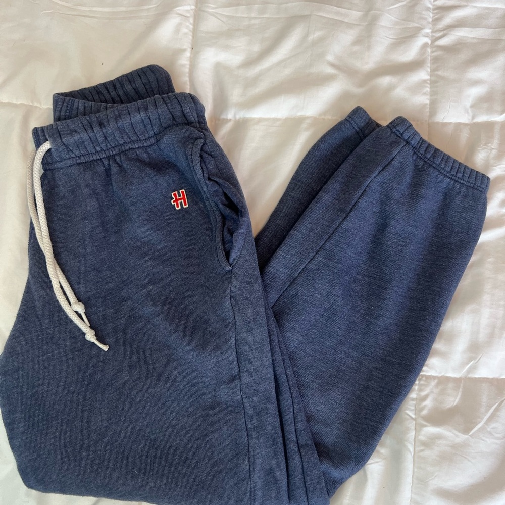 Blue Cuffed Sweatpants